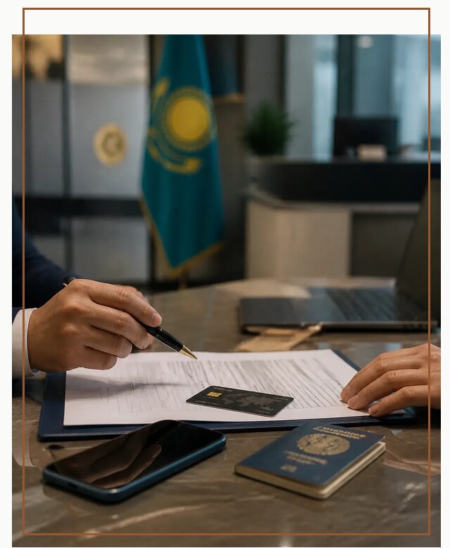 Открытие счета и банковской карты в Казахстане в Астрахани